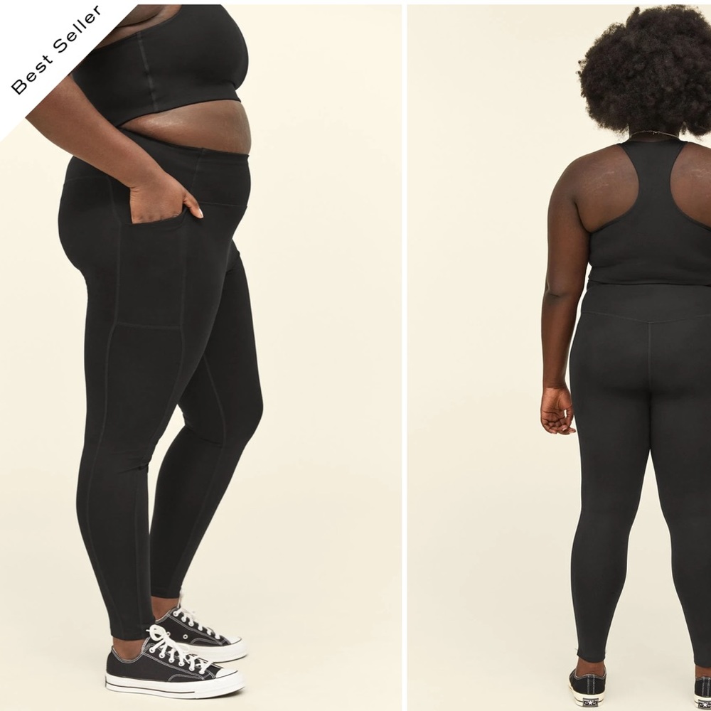 Girlfriend Collective High Rise Pocket Legging Black XL